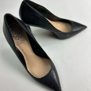 Vince Camuto soft calfskin leather point toe pump